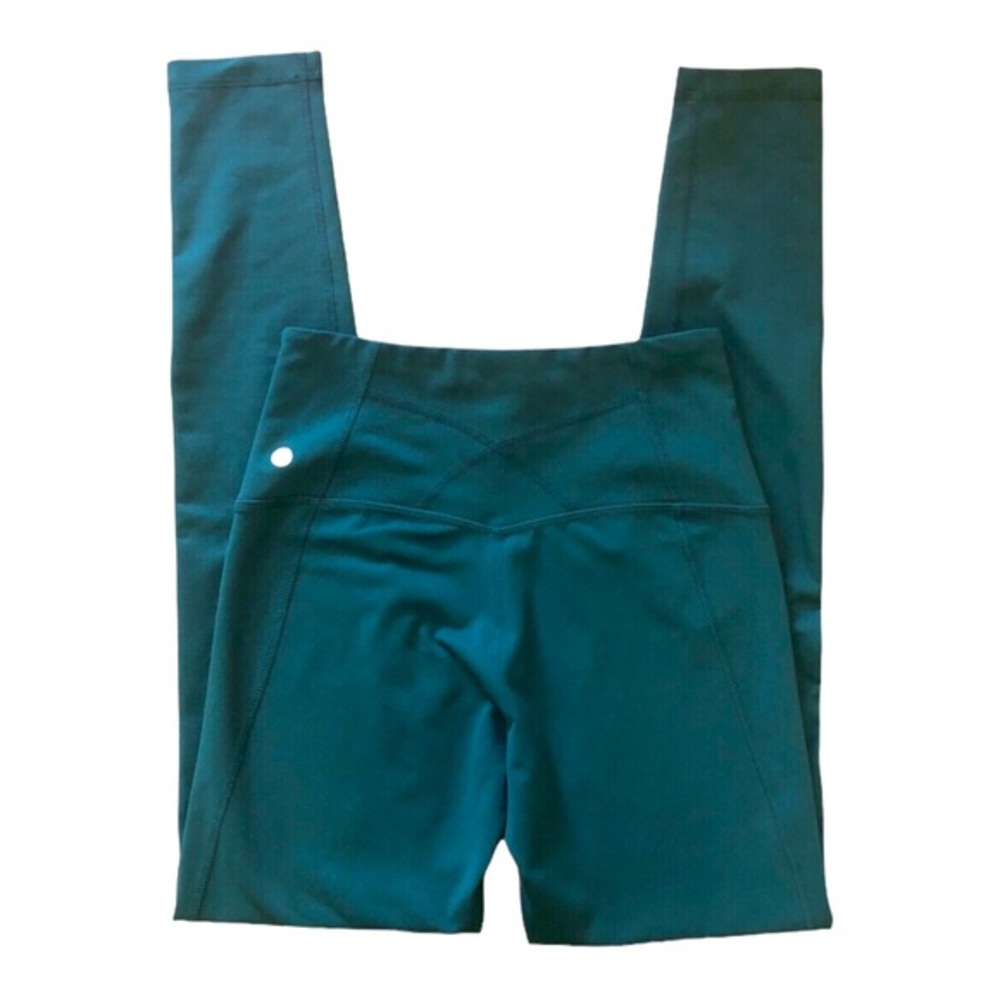 Zella Yoga Leggings Athleisure Pine Green Mid Rise High Waist
